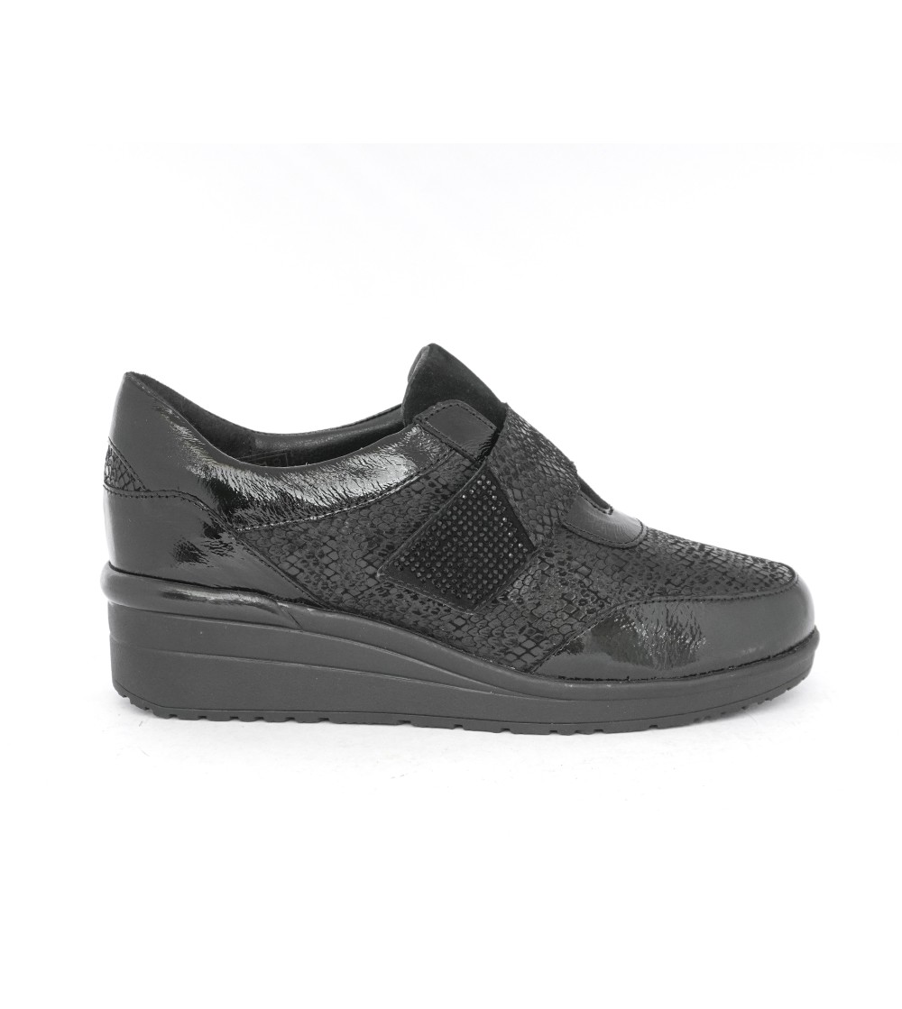 Susimoda Sneakers Comfort Agile Velcro Strass Nero