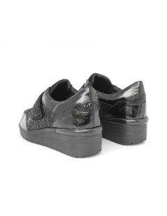 Susimoda Sneakers Comfort Agile Velcro Strass Nero