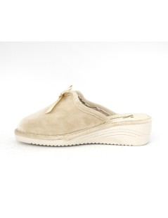 Susimoda Ciabatta Comfort Zeppa Media Fiocco Velour Beige