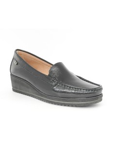 Valleverde Mocassino Donna Classic Zeppa Naplak Nero