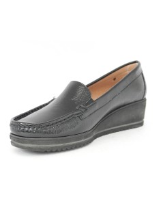 Valleverde Mocassino Donna Classic Zeppa Naplak Nero