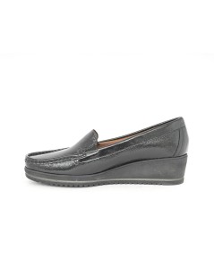Valleverde Mocassino Donna Classic Zeppa Naplak Nero