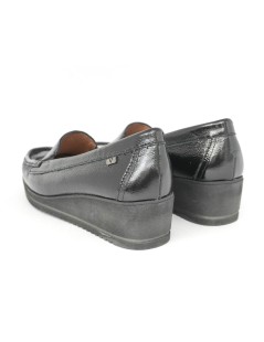 Valleverde Mocassino Donna Classic Zeppa Naplak Nero